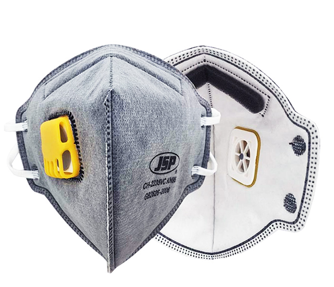 洁适比JSP CH-2235VC 折叠型口罩头戴式 工业防尘防异味活性炭口罩